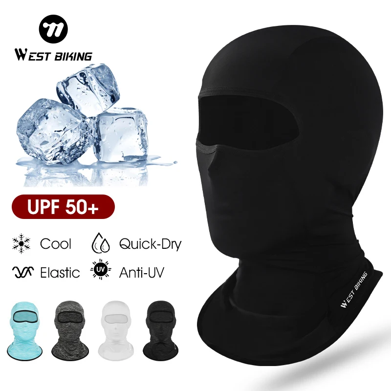 WEST BIKING Summer Ice Silk Balaclava UV Protection Cycling Headgear Anti-Sweat Quick-Dry Face Cover for Bicycle Motorcycle
WEST BIKING Summer Ice Silk Balaclava UV Protection Cycling Headgear Anti-Sweat Quick-Dry Face Cover for Bicycle Motorcycle