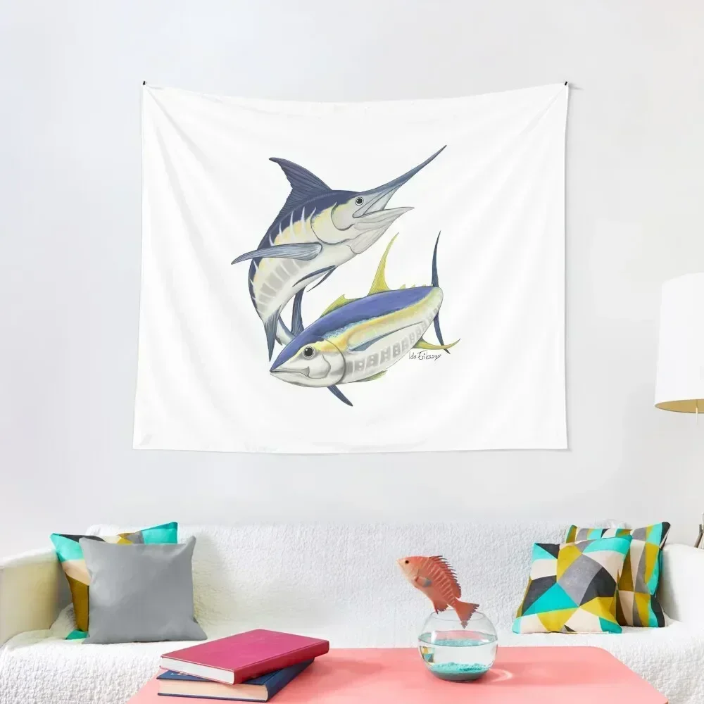 Blue marlin and yellowfin tuna Tapestry Aesthetic Home Decor Cute Decor Wall Deco Decoration For Bedroom Tapestry
Blue marlin and yellowfin tuna Tapestry Aesthetic Home Decor Cute Decor Wall Deco Decoration For Bedroom Tapestry