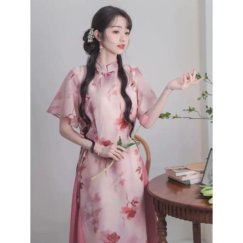 Retro Temperament Cheongsam Women New Chinese-print New Slim Dress Clothes for Women Birthday Dresses for Women Evening Dress
Retro Temperament Cheongsam Women New Chinese-print New Slim Dress Clothes for Women Birthday Dresses for Women Evening Dress