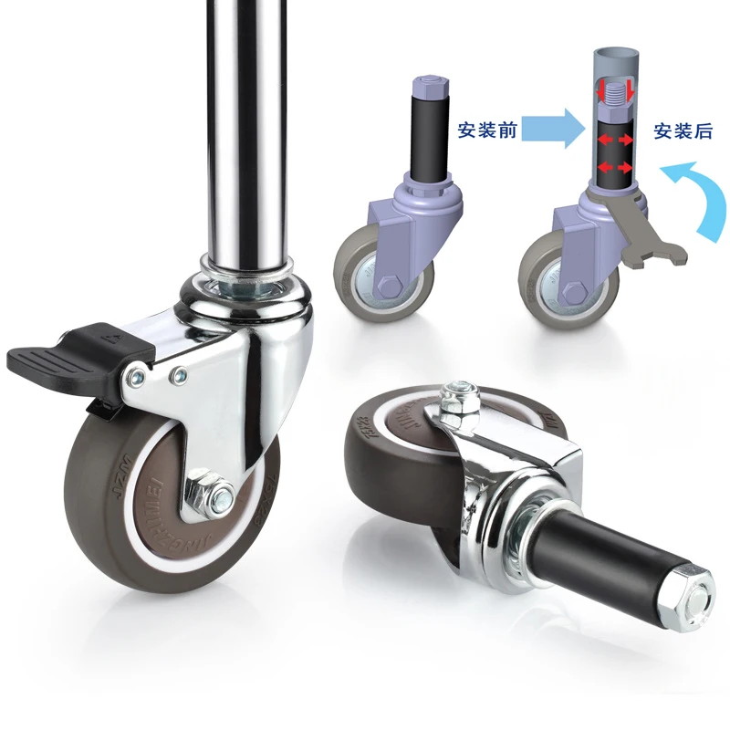 1 Pcs / 4 Inch Expansion Universal Wheel/with Brake/fixed Caster/workbench Composite Pipe Rod Tube Expansion Wheel
1 Pcs / 4 Inch Expansion Universal Wheel/with Brake/fixed Caster/workbench Composite Pipe Rod Tube Expansion Wheel