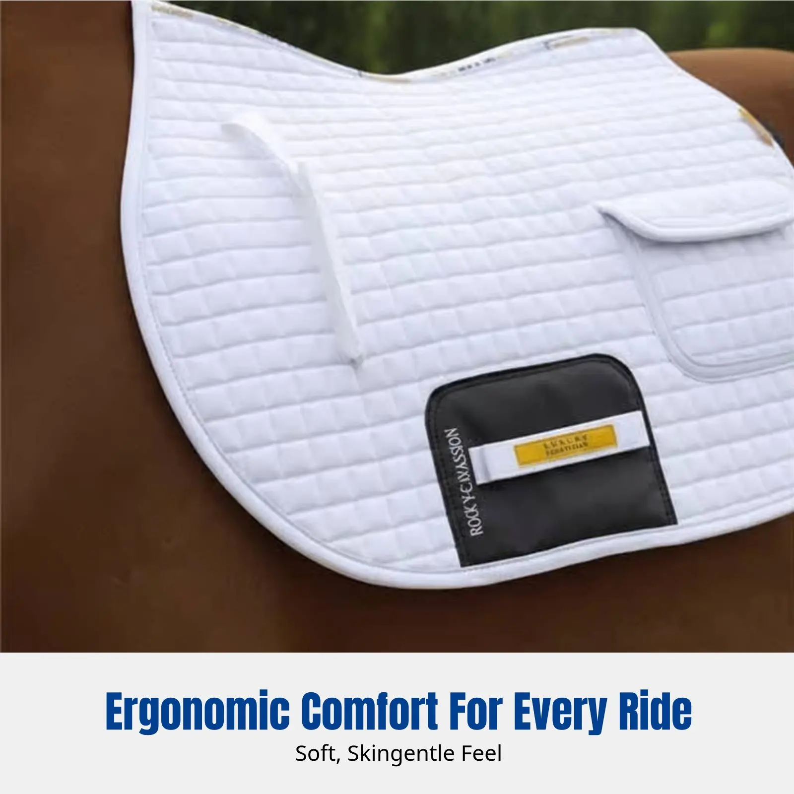 3D Moisture Wicking Saddle Pad, Vibration Absorbing, Cotton Sweat Liner, Equestrian Riding Pad, Random Color
3D Moisture Wicking Saddle Pad, Vibration Absorbing, Cotton Sweat Liner, Equestrian Riding Pad, Random Color