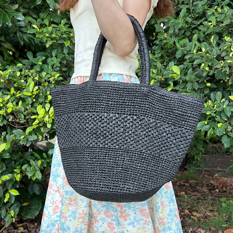 Brand Straw Handbag Casual Large Capacity Woven Tote Bag Summer Beach Vacation Solid Color Shoulder Bag Fashion Women's Bag
Brand Straw Handbag Casual Large Capacity Woven Tote Bag Summer Beach Vacation Solid Color Shoulder Bag Fashion Women's Bag