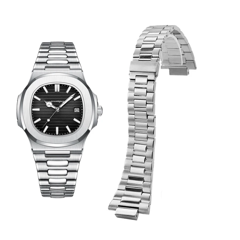 PVD-coated PP Parrot Gaya Sparkling Radiant Series Metal Watch Band for Men with Male Convex and Concave Buckle
PVD-coated PP Parrot Gaya Sparkling Radiant Series Metal Watch Band for Men with Male Convex and Concave Buckle