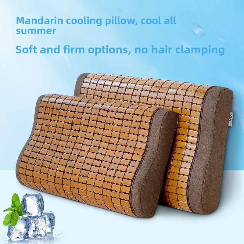 Summer Bamboo Cool Pillow Single Person Men Women Anshen Sleep Aid Cooling Mat Mahjong Neck Hard Support Protector Spine Pillow
Summer Bamboo Cool Pillow Single Person Men Women Anshen Sleep Aid Cooling Mat Mahjong Neck Hard Support Protector Spine Pillow