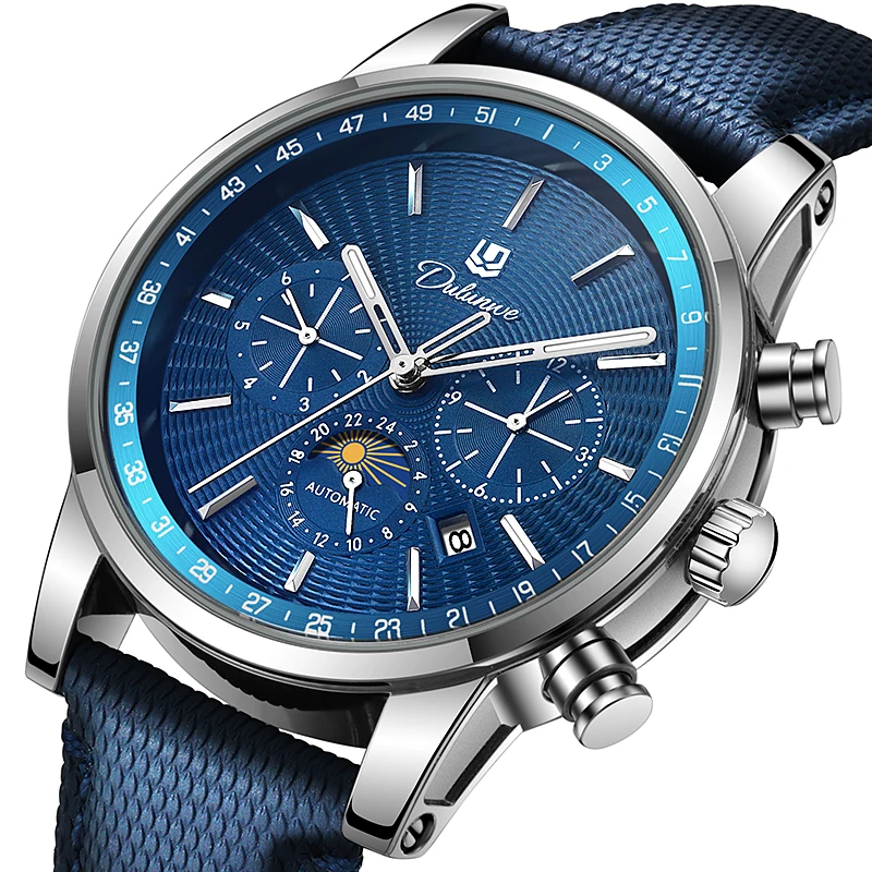 Dulunwe Men Watches Luminous Calendar Business mechanical Watch Mens Top Brand Luxury Sport Waterproof Man Wristwatches
Dulunwe Men Watches Luminous Calendar Business mechanical Watch Mens Top Brand Luxury Sport Waterproof Man Wristwatches