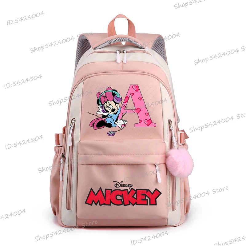Рюкзак с графическим алфавитом Микки и Минни Маус, подарки, детский повседневный рюкзак для подростков, большие сумки для книг для мальчиков и девочек, сумка в стиле аниме
Рюкзак с графическим алфавитом Микки и Минни Маус, подарки, детский повседневный рюкзак для подростков, большие сумки для книг для мальчиков и девочек, сумка в стиле аниме