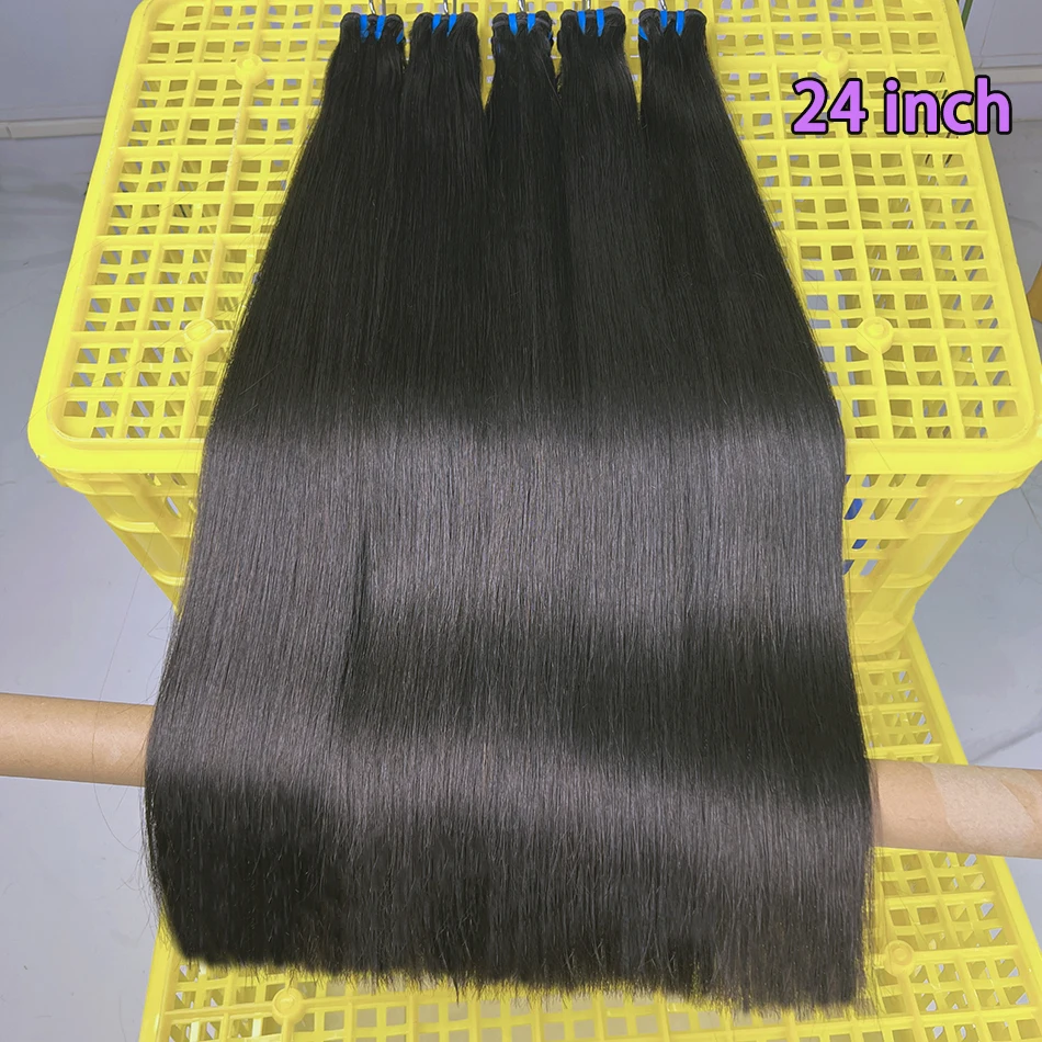 18A Bone Straight Double Drawn Human Hair Bundles Natural Color #1B Double Weft Vietnamese Raw Virgin Hair Weaving Extensions
18A Bone Straight Double Drawn Human Hair Bundles Natural Color #1B Double Weft Vietnamese Raw Virgin Hair Weaving Extensions
