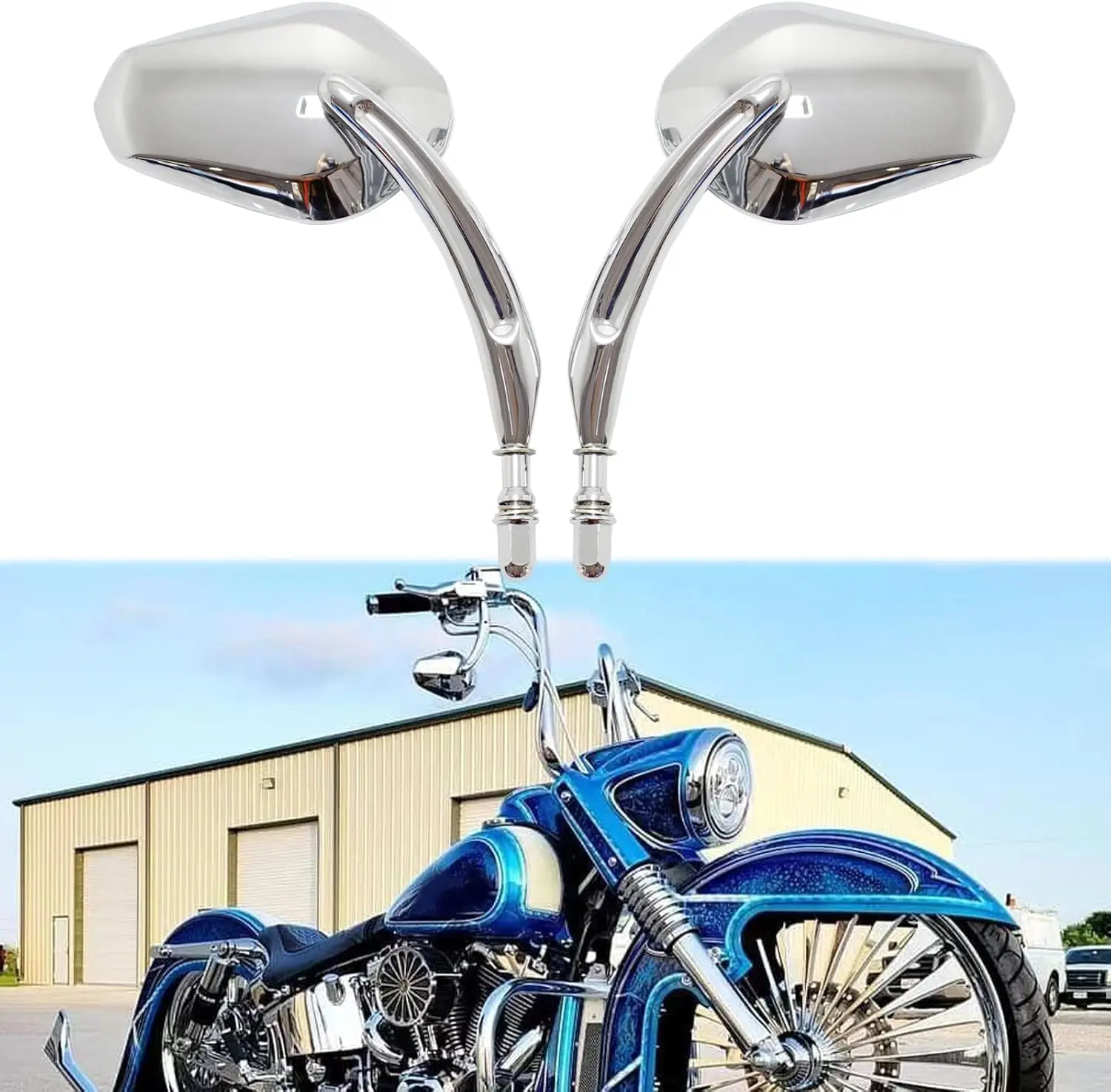 Хромированные зеркала заднего вида для мотоцикла Sportster для Road King Street Electra Glide Road Glide Dyna Softail 1982-2018 2019 2020 202
Хромированные зеркала заднего вида для мотоцикла Sportster для Road King Street Electra Glide Road Glide Dyna Softail 1982-2018 2019 2020 202