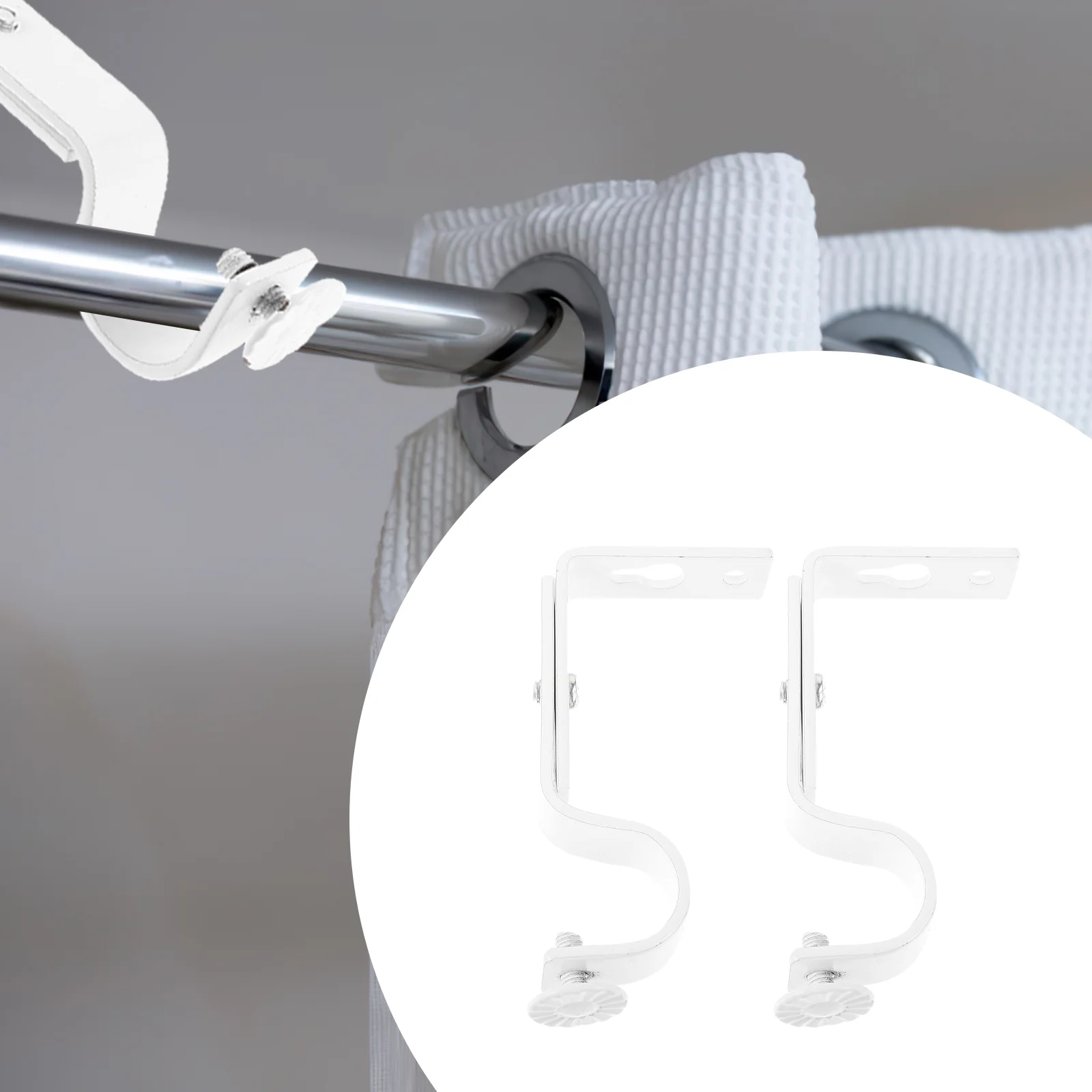 2 Pcs Curtain Bracket Rod Without Drilling Stick Holder Magnetic for Curtains Shower Sticks Window Rods Hangers Adjustable
2 Pcs Curtain Bracket Rod Without Drilling Stick Holder Magnetic for Curtains Shower Sticks Window Rods Hangers Adjustable
