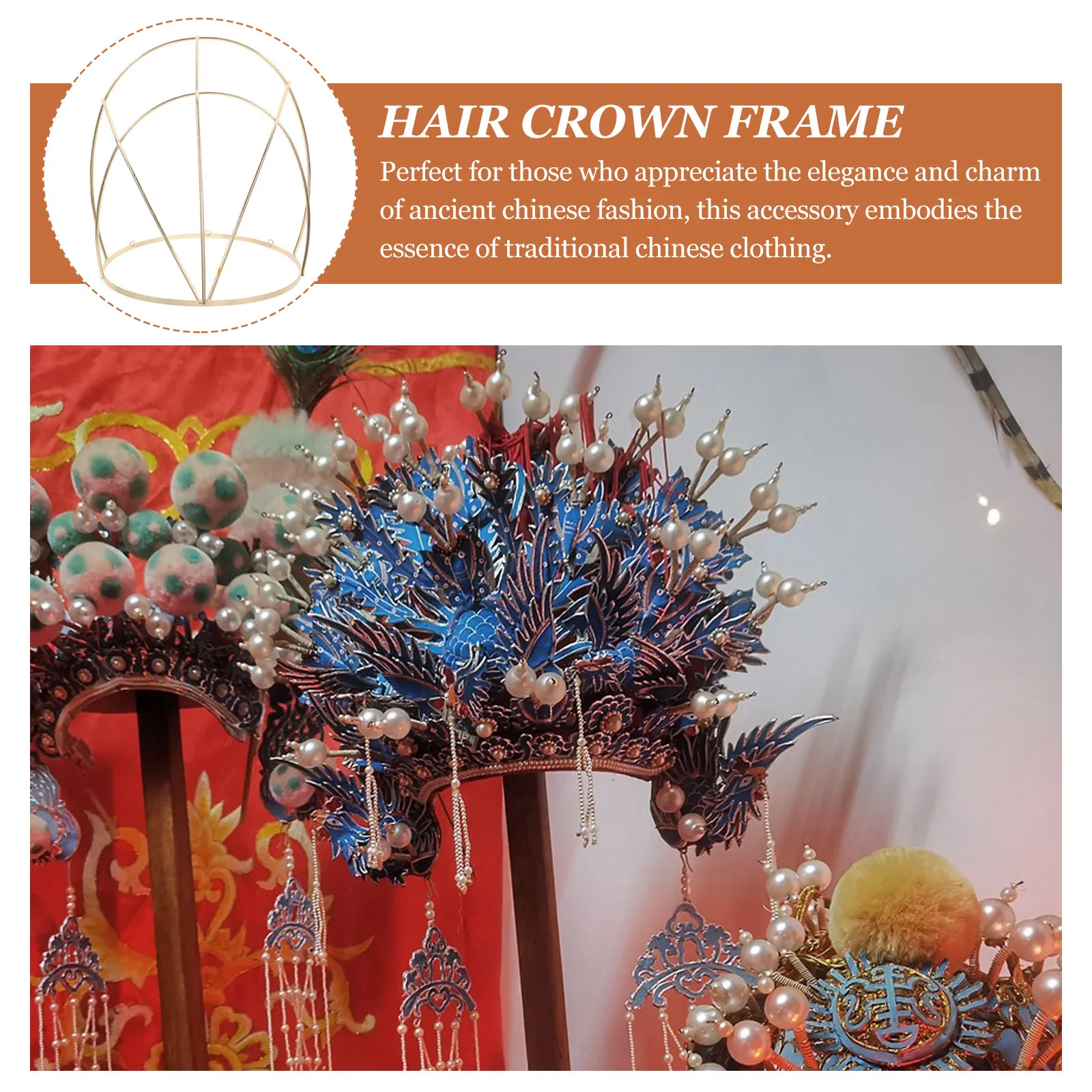 Display Rack Metal Frame Ancient Hair Crown Frame Headdress Making Accessory Hanfu Headwear Organizer Stand Hair Crown Rack
Display Rack Metal Frame Ancient Hair Crown Frame Headdress Making Accessory Hanfu Headwear Organizer Stand Hair Crown Rack
