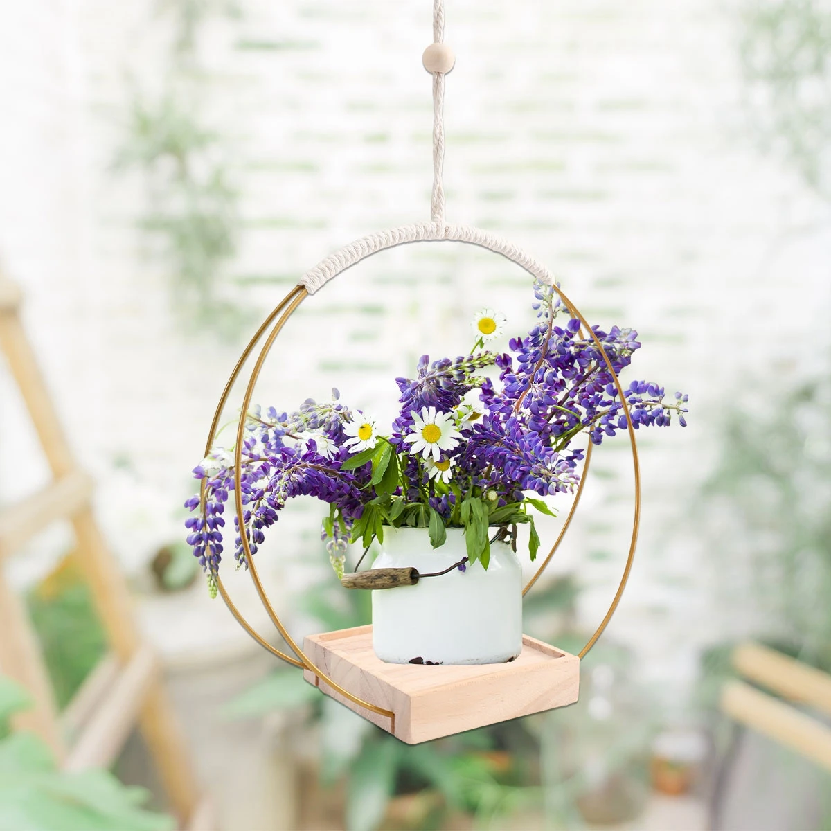 Wooden Hanging Flower Pot Shelf With Indoor Hanging Flower Pots Balcony Decoration Plants Living Room Shelf Hanging Basket Base
Wooden Hanging Flower Pot Shelf With Indoor Hanging Flower Pots Balcony Decoration Plants Living Room Shelf Hanging Basket Base