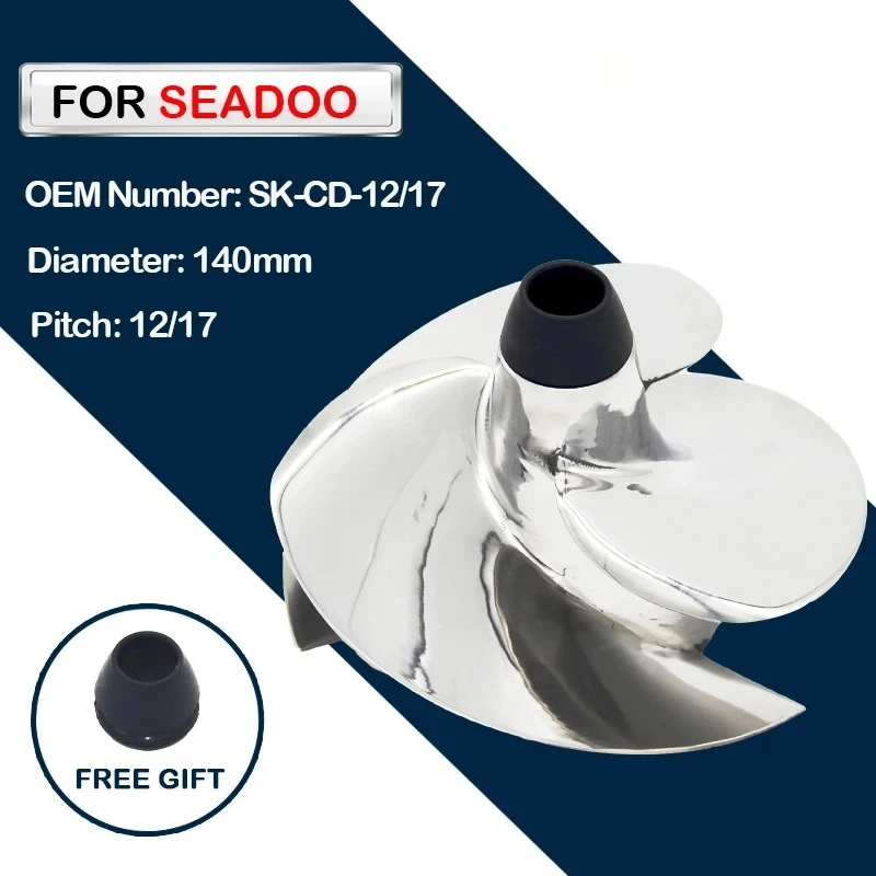 Fit Seadoo Jet Ski Impeller Spark Ace 900/ Spark Ace 900 Ho/ Spark PARK Trixx 140mm 3 Blades Replaced Solas 12/17
Fit Seadoo Jet Ski Impeller Spark Ace 900/ Spark Ace 900 Ho/ Spark PARK Trixx 140mm 3 Blades Replaced Solas 12/17