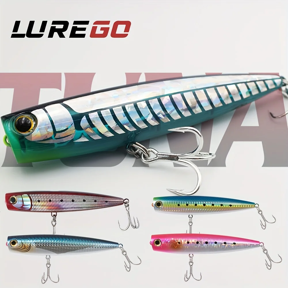 LUREGO Fishing, большой размер, 130–160 мм, приманка-поппер из АБС-пластика — жесткая приманка для верхней воды и соленой воды — плавающая и ударопрочная
LUREGO Fishing, большой размер, 130–160 мм, приманка-поппер из АБС-пластика — жесткая приманка для верхней воды и соленой воды — плавающая и ударопрочная