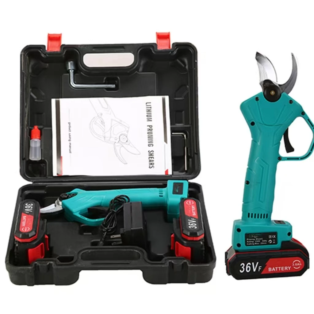 Brushless Motor Lithium Battery Rechargeable Wireless Electric Pruning Scissors Dual Trimmer Blade for Fruit Tree
Brushless Motor Lithium Battery Rechargeable Wireless Electric Pruning Scissors Dual Trimmer Blade for Fruit Tree