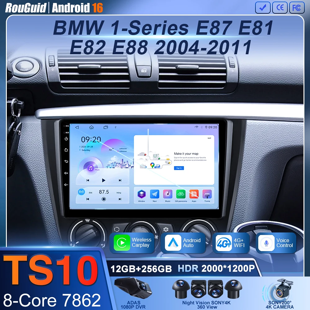 Android беспроводной автомобильный радиоприемник CarPlay для BMW 1 серии E87 E81 E82 E88 2004-2011 интеллектуальные системы DSP SWC RDS GPS FM
Android беспроводной автомобильный радиоприемник CarPlay для BMW 1 серии E87 E81 E82 E88 2004-2011 интеллектуальные системы DSP SWC RDS GPS FM