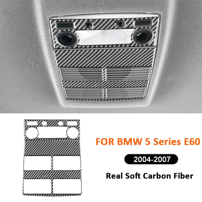 Carbon Fiber Car Rear Roof Reading Light Panel Book Lamp Trim Frame Interior Decoration Sticker For BMW 5 Series E60 2004-2007
Carbon Fiber Car Rear Roof Reading Light Panel Book Lamp Trim Frame Interior Decoration Sticker For BMW 5 Series E60 2004-2007