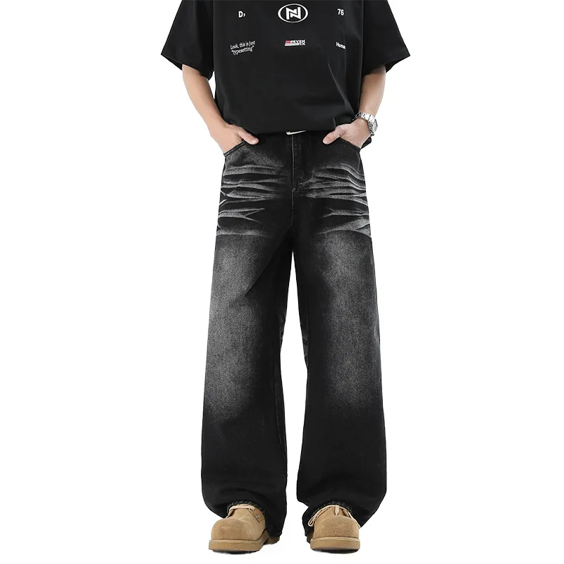American Vintage New Fashion Men's Casual Trendy Loose Wide Leg Straight Denim Trousers Male 2025 Jeans Sports Pants Clothes
American Vintage New Fashion Men's Casual Trendy Loose Wide Leg Straight Denim Trousers Male 2025 Jeans Sports Pants Clothes