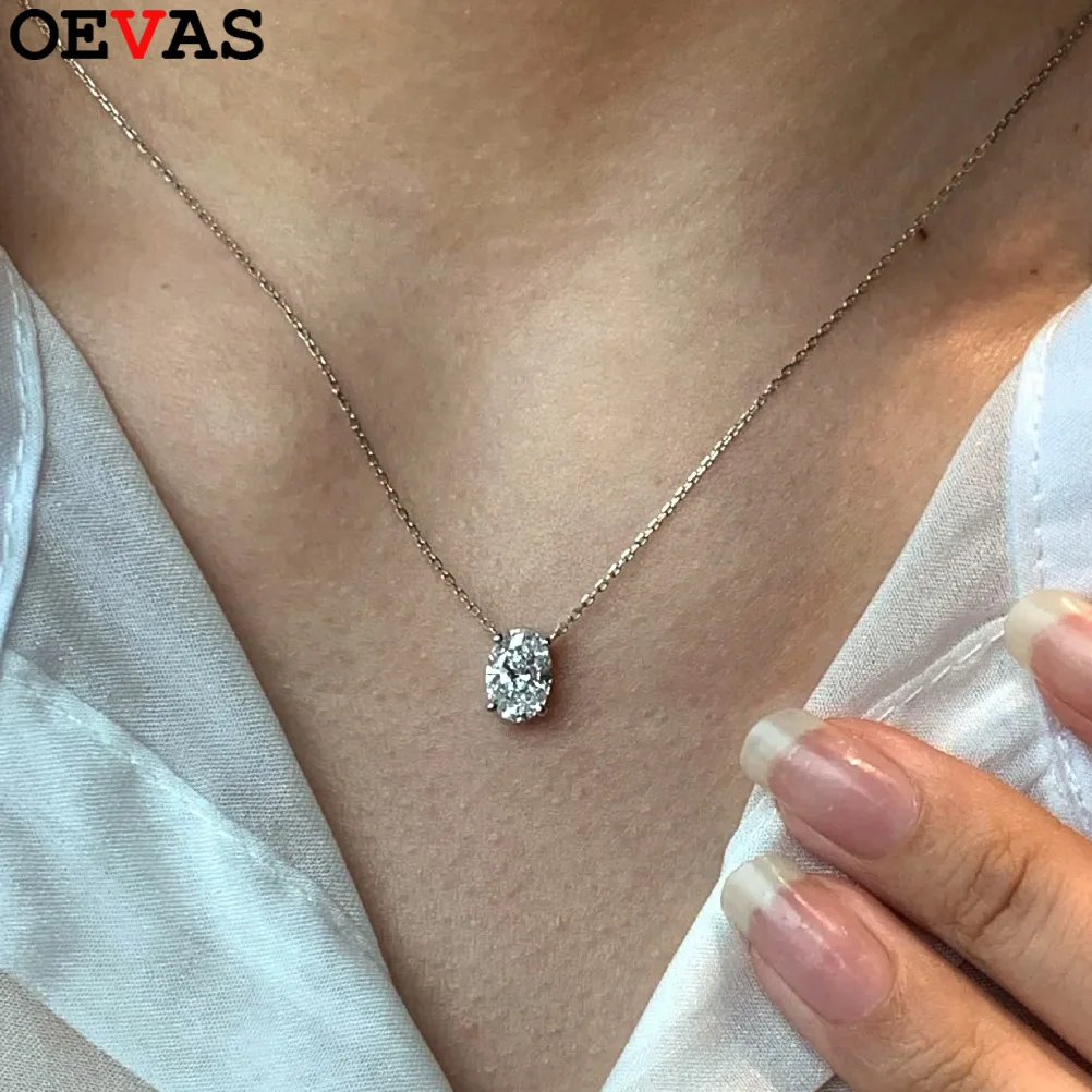 Колье-подвеска OEVAS 1-3CT с овальным изумрудом/муассанитом, выращенным в лаборатории, в колумбийском стиле, для женщин, серебро 925 пробы, для свадьбы и вечеринок, изысканные ювелирные изделия AGL
Колье-подвеска OEVAS 1-3CT с овальным изумрудом/муассанитом, выращенным в лаборатории, в колумбийском стиле, для женщин, серебро 925 пробы, для свадьбы и вечеринок, изысканные ювелирные изделия AGL