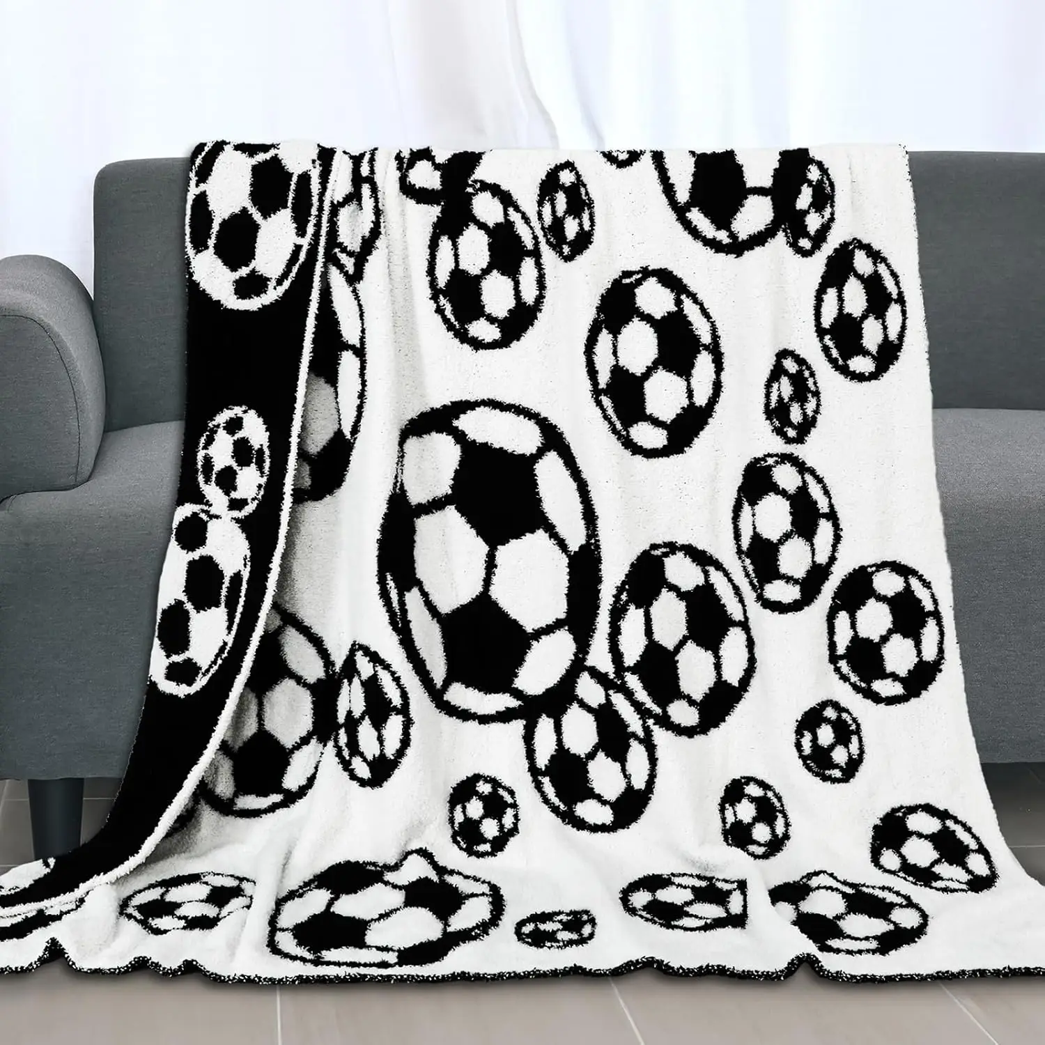 FYSUIMU Soccer Fuzzy Blanket Black White Sports Ball Design DoubleSided Soft Cozy Throw Blanket for Home Bed Sofa Couch Chair x
FYSUIMU Soccer Fuzzy Blanket Black White Sports Ball Design DoubleSided Soft Cozy Throw Blanket for Home Bed Sofa Couch Chair x