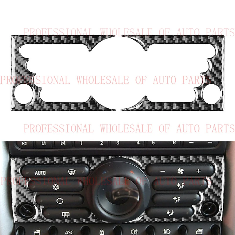 V+ Carbon Fiber Centre Console AC Switch Panel Cover For BMW Mini Cooper R50
V+ Carbon Fiber Centre Console AC Switch Panel Cover For BMW Mini Cooper R50