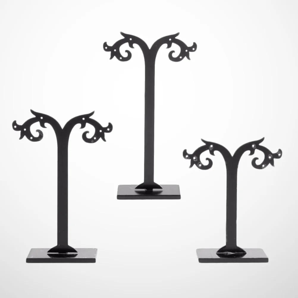 3pcs /Set Acrylic Earring Display Stand T-Shaped Jewelry Organizer Holder 8-Hole Rack For Studs Ear Rings Keys Storage Black
3pcs /Set Acrylic Earring Display Stand T-Shaped Jewelry Organizer Holder 8-Hole Rack For Studs Ear Rings Keys Storage Black