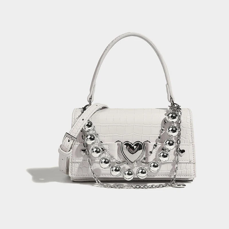 Moto & Biker Bags For Women Luxury Designer Handbag And Purses 2024 New In PU Crocodile Pattern Beaded Chain Top Handle Shoulder
Moto & Biker Bags For Women Luxury Designer Handbag And Purses 2024 New In PU Crocodile Pattern Beaded Chain Top Handle Shoulder