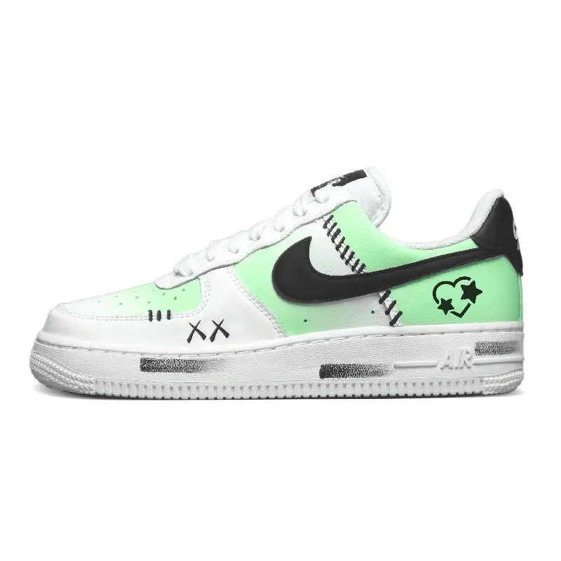 [Нескользящие легкие низкие туфли для скейтборда Nike Air Force 1, черно-зеленые, женские, белые, черные, зеленые
[Нескользящие легкие низкие туфли для скейтборда Nike Air Force 1, черно-зеленые, женские, белые, черные, зеленые