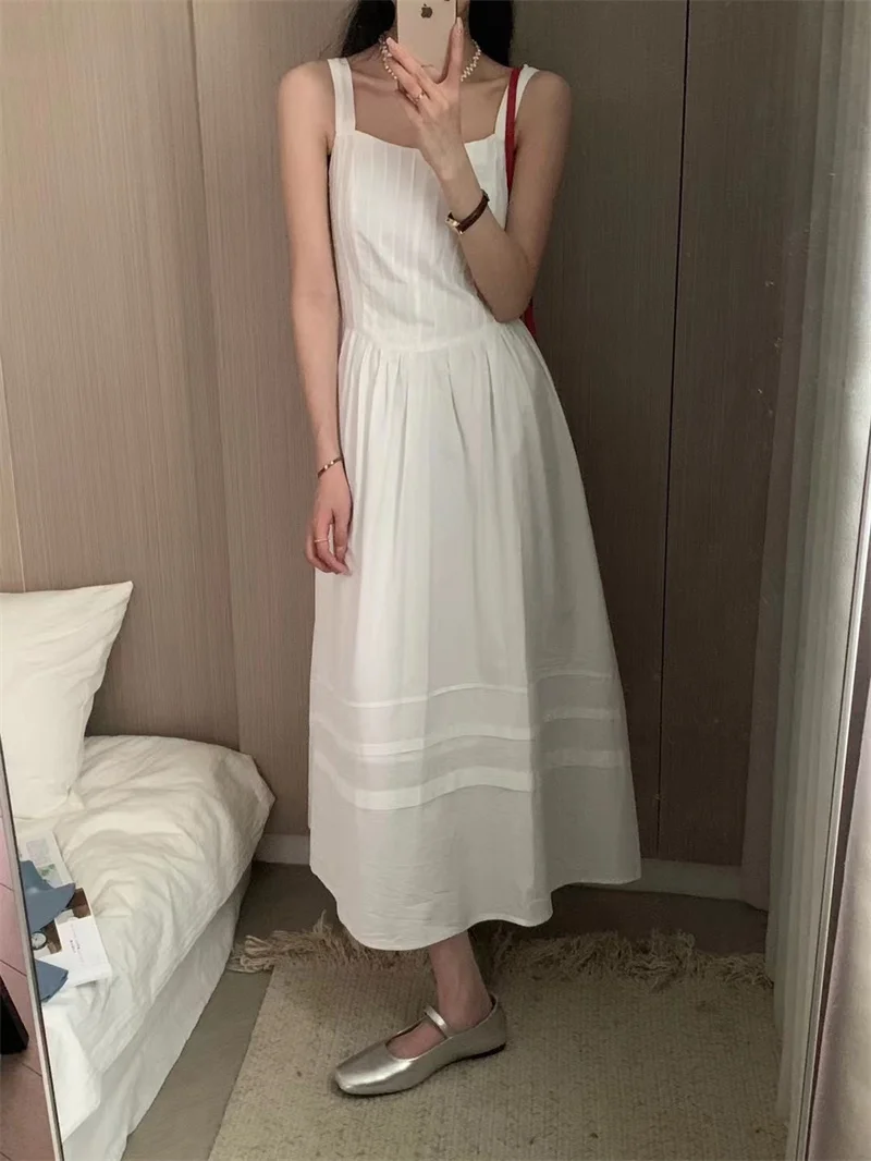 Summer New Gentle Sle White Vest Dr Women's Square Collar Midi A-Line Skirt Loose Fit Svel Comfortable Casual Dr
Summer New Gentle Sle White Vest Dr Women's Square Collar Midi A-Line Skirt Loose Fit Svel Comfortable Casual Dr