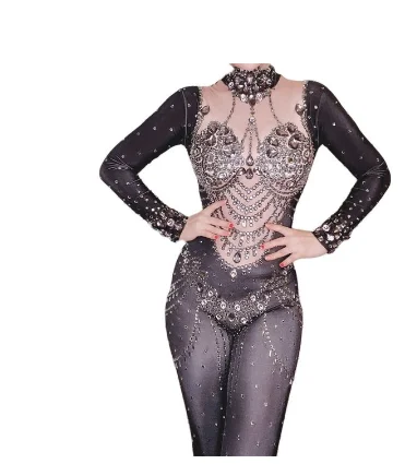Sparkly Rhinestones Jumpsuit Women sexy Birthday Dance Party Prom purple Bodysuit Nightclub Singer Show Stage Rompers
Sparkly Rhinestones Jumpsuit Women sexy Birthday Dance Party Prom purple Bodysuit Nightclub Singer Show Stage Rompers