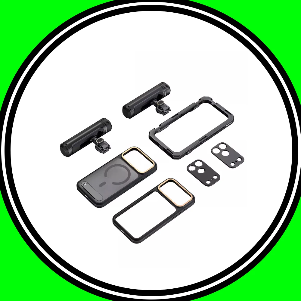 SmallRig 17 Pro Mobile Video Cage for iPhone 17 Pro Max/Pro Flagship Edition 17mm Lens & T-Mount Backplate for Video Shooting
SmallRig 17 Pro Mobile Video Cage for iPhone 17 Pro Max/Pro Flagship Edition 17mm Lens & T-Mount Backplate for Video Shooting