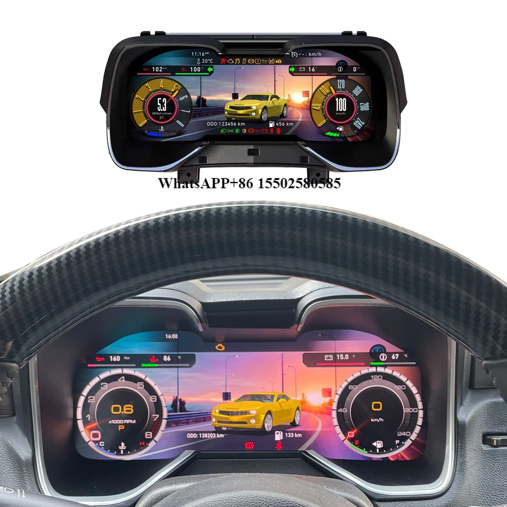 Krando 12.3" LCD Cluster Display for Chevrolet Camaro 2010 -2015 Interactive Digital Instrument LINUX System Interactive Screen
Krando 12.3" LCD Cluster Display for Chevrolet Camaro 2010 -2015 Interactive Digital Instrument LINUX System Interactive Screen