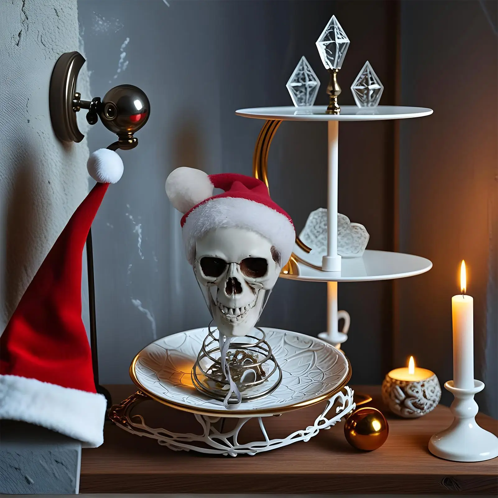 Топпер для рождественской елки, топперы для елки, рождественские украшения, 5-дюймовая голова скелета, реквизит для вечеринки для Хэллоуина, сада, дома, лужайки, стола
Топпер для рождественской елки, топперы для елки, рождественские украшения, 5-дюймовая голова скелета, реквизит для вечеринки для Хэллоуина, сада, дома, лужайки, стола