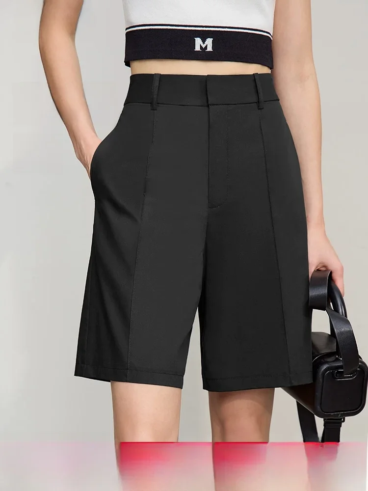 Spring New Loose Women's Casual Bamboo Fiber Fabric Shorts Toothpick Pleat Straight Leg Five-Quarter Pants
Spring New Loose Women's Casual Bamboo Fiber Fabric Shorts Toothpick Pleat Straight Leg Five-Quarter Pants