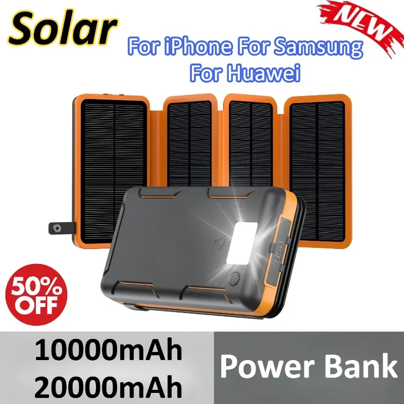 10000mAh 20000mAh Folding Solar Power Bank For iPhone For Samsung For Huawei With IOS Android USB-A USB-C
10000mAh 20000mAh Folding Solar Power Bank For iPhone For Samsung For Huawei With IOS Android USB-A USB-C
