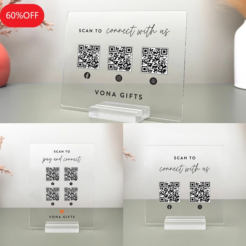 Акриловый знак с QR-кодом для бизнеса, индивидуальный знак для сканирования и оплаты для приложения Venmo/PayPal/Cash, декор для рабочего стола, социальная среда
Акриловый знак с QR-кодом для бизнеса, индивидуальный знак для сканирования и оплаты для приложения Venmo/PayPal/Cash, декор для рабочего стола, социальная среда