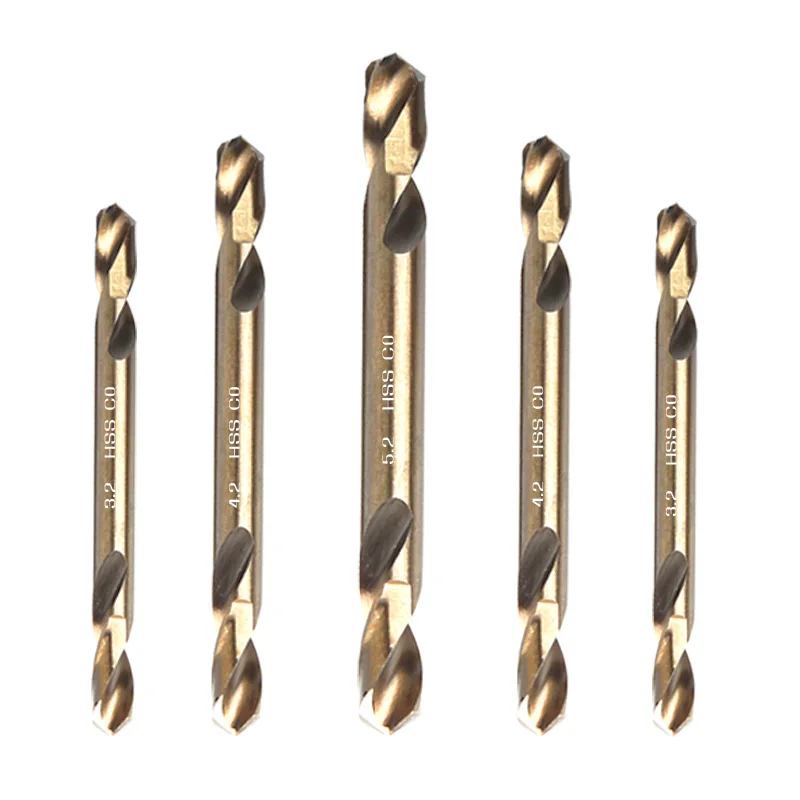 10pcs M35 Cobalt Containing Double Head High-speed Steel Fully Ground Fried Dough Twists Aluminum Alloy Iron Plate Drill Tool
10pcs M35 Cobalt Containing Double Head High-speed Steel Fully Ground Fried Dough Twists Aluminum Alloy Iron Plate Drill Tool