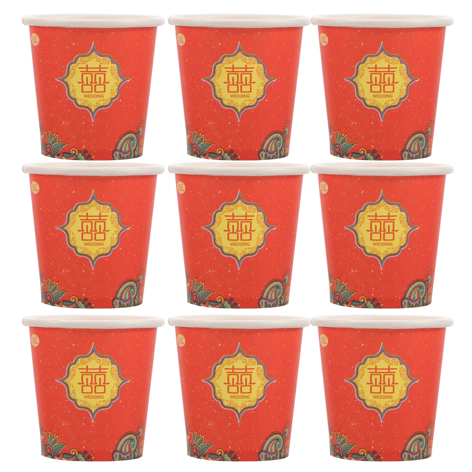 100 Pcs Happy Glass Disposable Cups for Party Wedding Business Paper Chinese Tea Banquet
100 Pcs Happy Glass Disposable Cups for Party Wedding Business Paper Chinese Tea Banquet