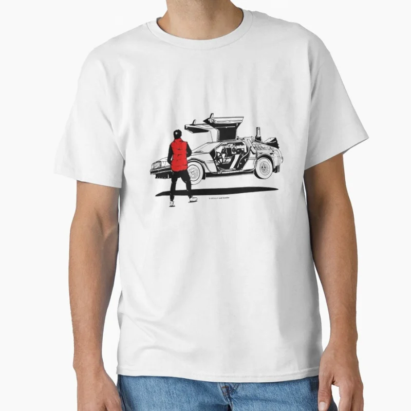 Marty McFly DeLorean 80 classic sci fi Back to the Future Delorian Time Machine Car T-shirt for men Large size Tops S-6XL
Marty McFly DeLorean 80 classic sci fi Back to the Future Delorian Time Machine Car T-shirt for men Large size Tops S-6XL