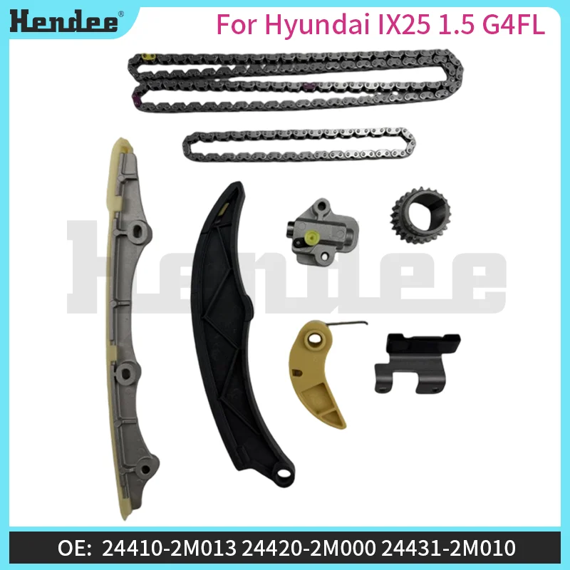 For Hyundai IX25 1.5 G4FL Timing Chain Kit,Automotive Parts OE:24321-2M000 176L,24410-2M013,24420-2M000,24431-2M010,24430-2M021
For Hyundai IX25 1.5 G4FL Timing Chain Kit,Automotive Parts OE:24321-2M000 176L,24410-2M013,24420-2M000,24431-2M010,24430-2M021