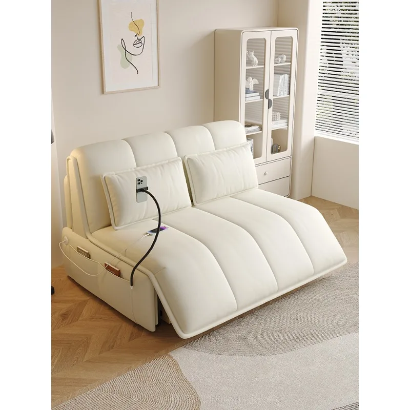 Intelligent electric sofa bed folding dual-purpose multi-functional small apartment living room bedroom study folding sofa
Intelligent electric sofa bed folding dual-purpose multi-functional small apartment living room bedroom study folding sofa