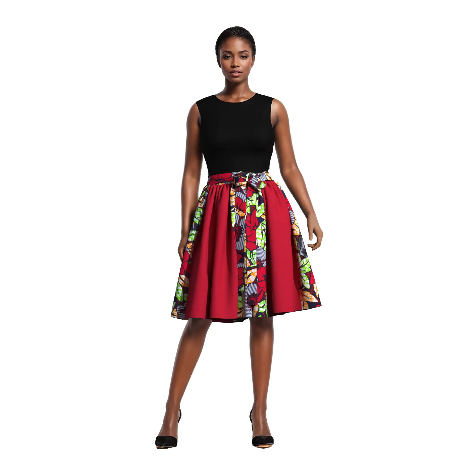 African Ankara Print Skirts for Women Patchwork Elegant Elastic Waist Lady Party Clothing Above Knee WY10384
African Ankara Print Skirts for Women Patchwork Elegant Elastic Waist Lady Party Clothing Above Knee WY10384