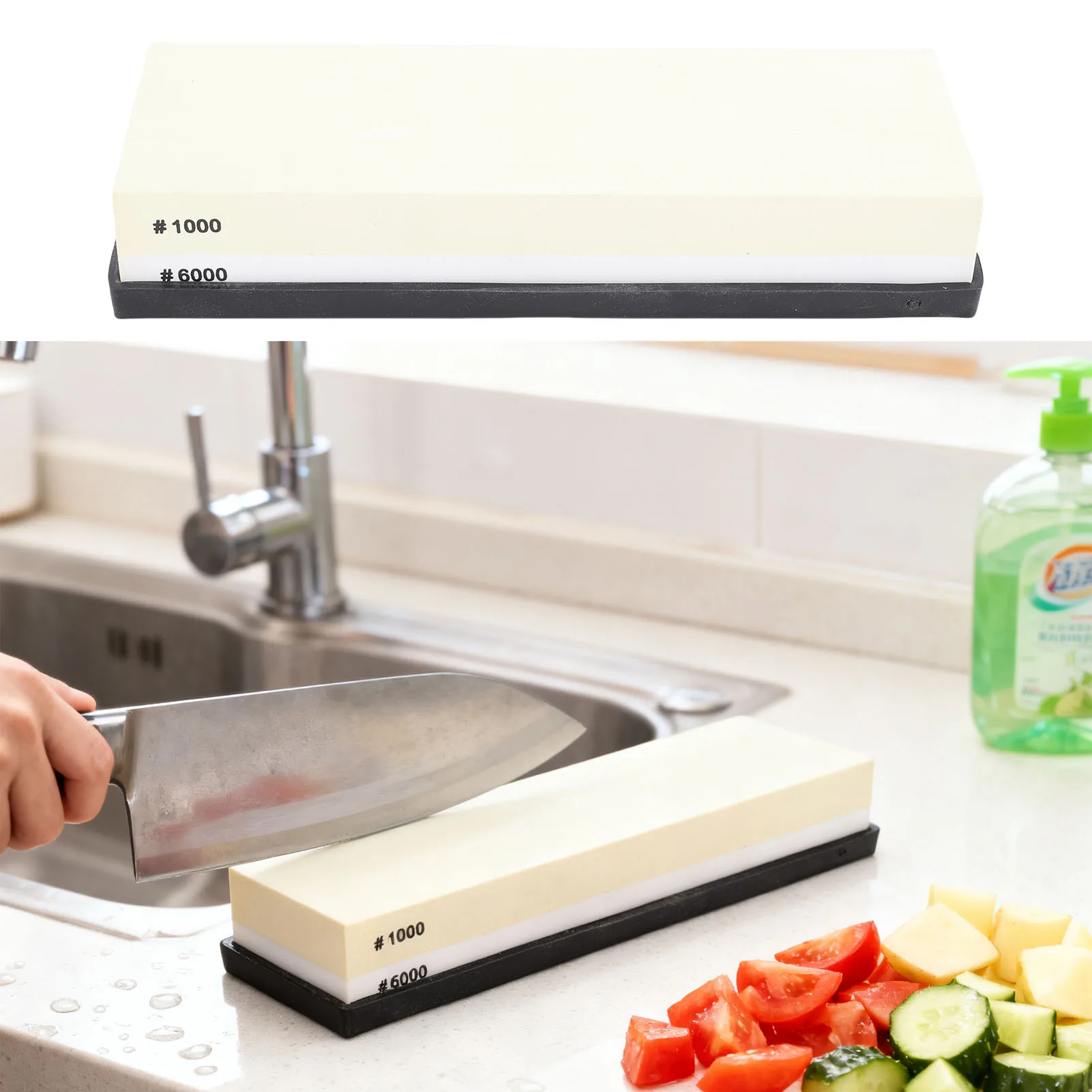 Sharpening Stone Light Yellow White Dual Sided 1000 6000 Grit Wet Stone with Anti Slip Base for Kitchen Woodworking Wet Stone
Sharpening Stone Light Yellow White Dual Sided 1000 6000 Grit Wet Stone with Anti Slip Base for Kitchen Woodworking Wet Stone