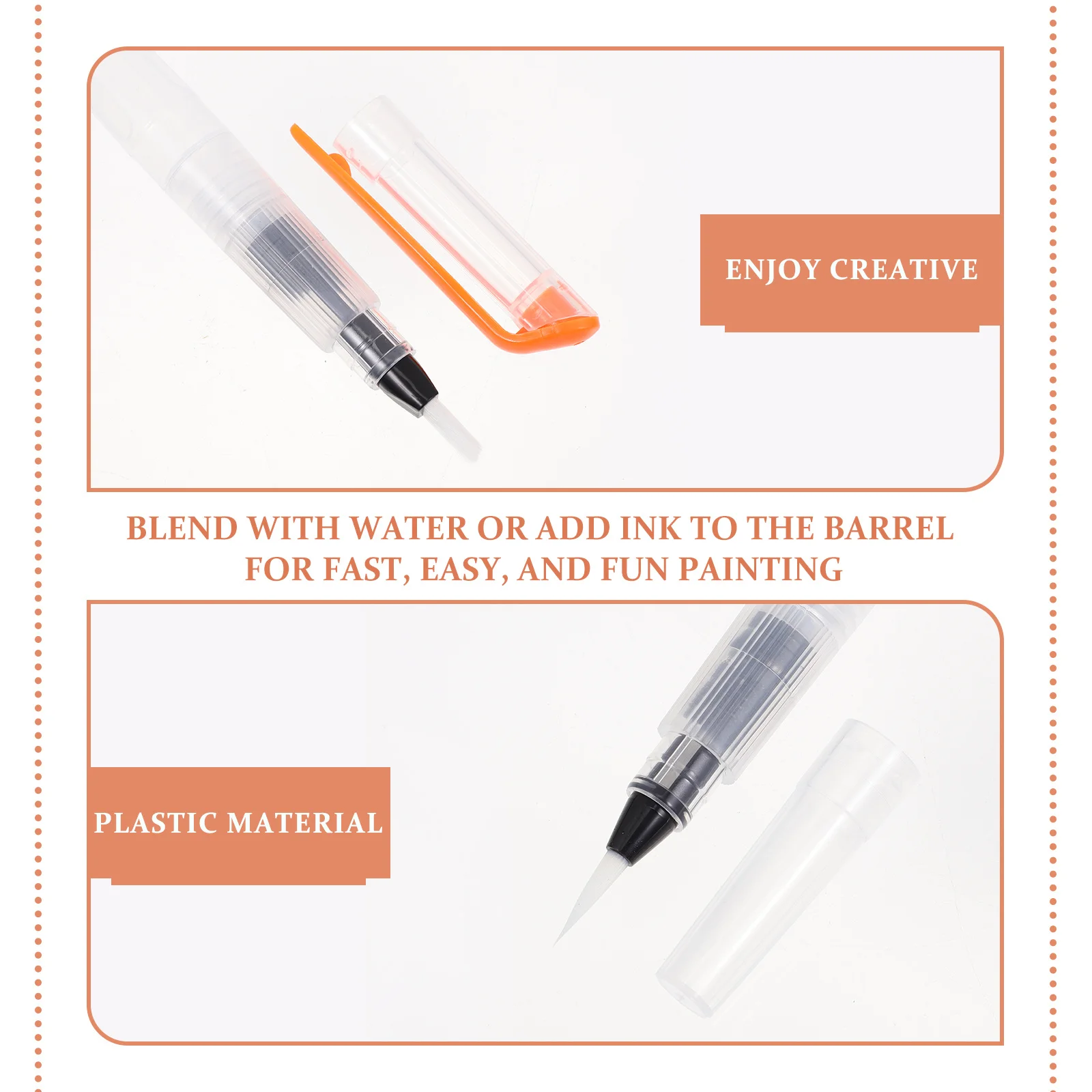 9Pcs Watercolor Brush Pens Flexible Tip Water Painting Brush Drawing Set Useful Art Supplies for Beginners Home Travel Use
9Pcs Watercolor Brush Pens Flexible Tip Water Painting Brush Drawing Set Useful Art Supplies for Beginners Home Travel Use