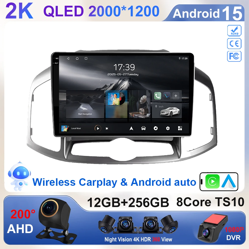 Android 15 Car Radio For Chevrolet Captiva 1 2011 - 2016 Auto Multimidia Player GPS Navigation Stereo 4G Carplay Wifi DSP 2din
Android 15 Car Radio For Chevrolet Captiva 1 2011 - 2016 Auto Multimidia Player GPS Navigation Stereo 4G Carplay Wifi DSP 2din