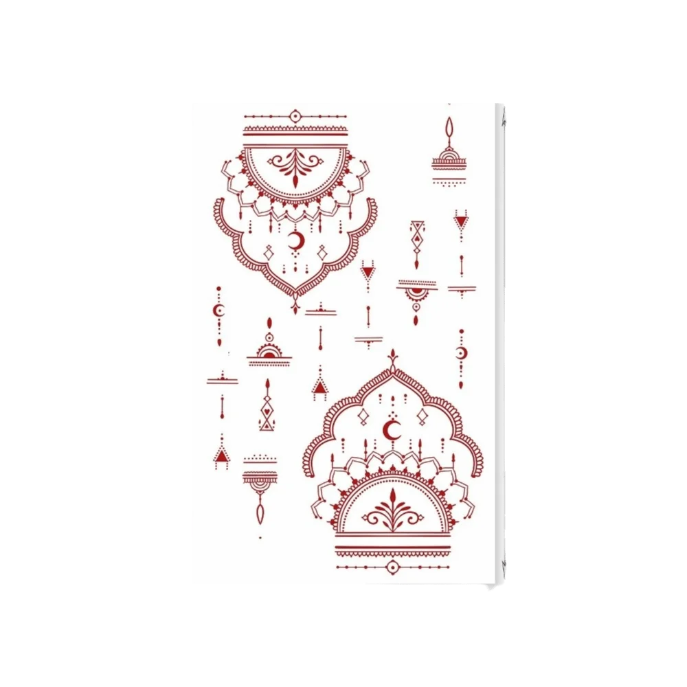 Maroon Color Henna Tattoo Stickers Mehndi Designs Flower Hand Tattoo Waterproof Ethnic Style Body Art Sticker Wedding Party
Maroon Color Henna Tattoo Stickers Mehndi Designs Flower Hand Tattoo Waterproof Ethnic Style Body Art Sticker Wedding Party