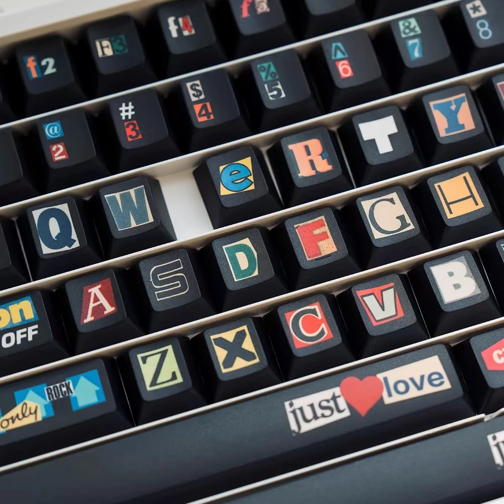 Sticker Theme Keycap Set 140key PBT Custom Personalized Black Keyboard Cap Cherry Profile Gaming KeyCap for Mechanical Keyboard
Sticker Theme Keycap Set 140key PBT Custom Personalized Black Keyboard Cap Cherry Profile Gaming KeyCap for Mechanical Keyboard