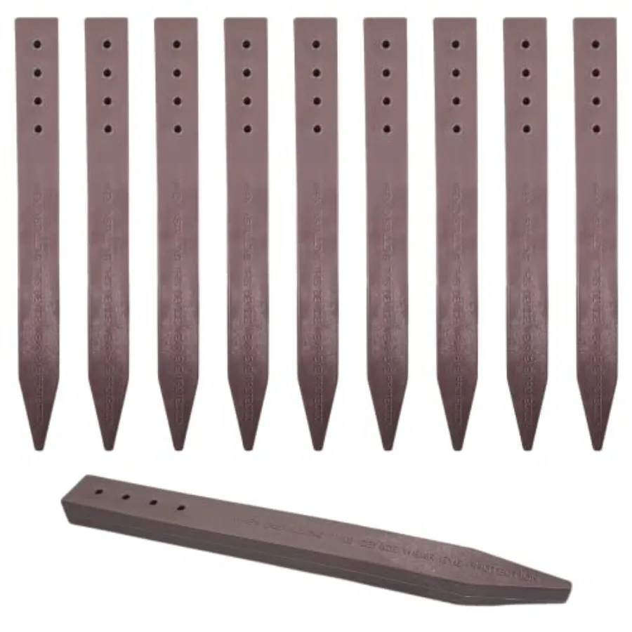 20-Pack Heavy Duty Brown Landscape Lawn and Garden Border Edging Stakes - Easy Install Terrace and Bender Board (20)
20-Pack Heavy Duty Brown Landscape Lawn and Garden Border Edging Stakes - Easy Install Terrace and Bender Board (20)