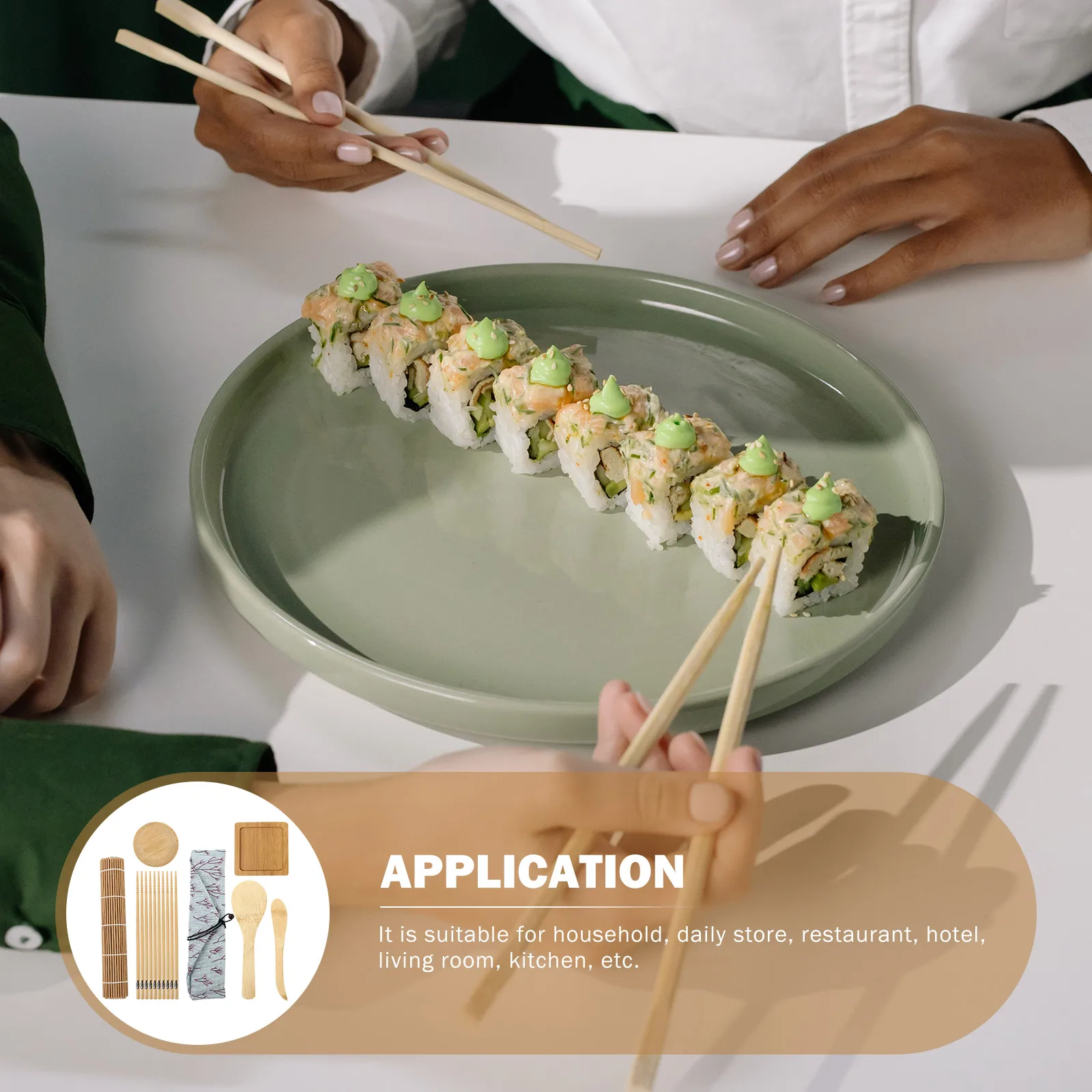 Sushi Tool Set Complete Beginners Kit Handy Small Store Premium Material Long Use Friendly Bamboo Mat Cloth Maker
Sushi Tool Set Complete Beginners Kit Handy Small Store Premium Material Long Use Friendly Bamboo Mat Cloth Maker