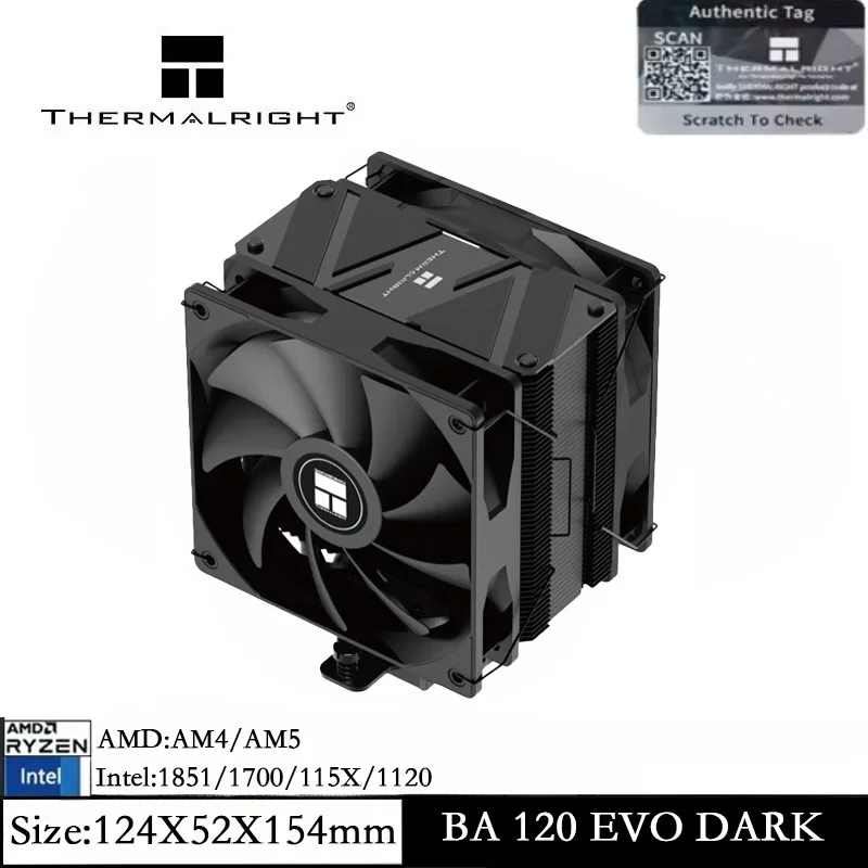 Thermalright Burst Assassin 120 EVO Dark CPU Cooler с двойным ШИМ, тихие вентиляторы, воздушный охладитель для AMD AM4 AM5 Intel 1700/115X/1200/1851
Thermalright Burst Assassin 120 EVO Dark CPU Cooler с двойным ШИМ, тихие вентиляторы, воздушный охладитель для AMD AM4 AM5 Intel 1700/115X/1200/1851