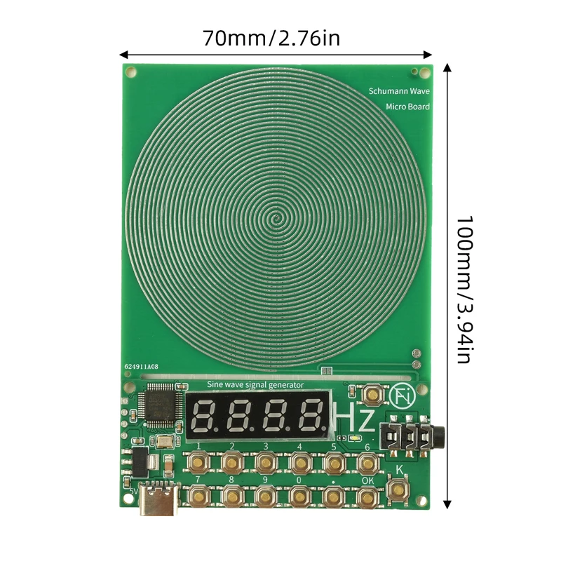 DC 5V 0.01Hz~100000Hz Adjustable Frequency Schumann Wave Generator Sine Wave Signal Generator Audio Resonator Micro USB box
DC 5V 0.01Hz~100000Hz Adjustable Frequency Schumann Wave Generator Sine Wave Signal Generator Audio Resonator Micro USB box